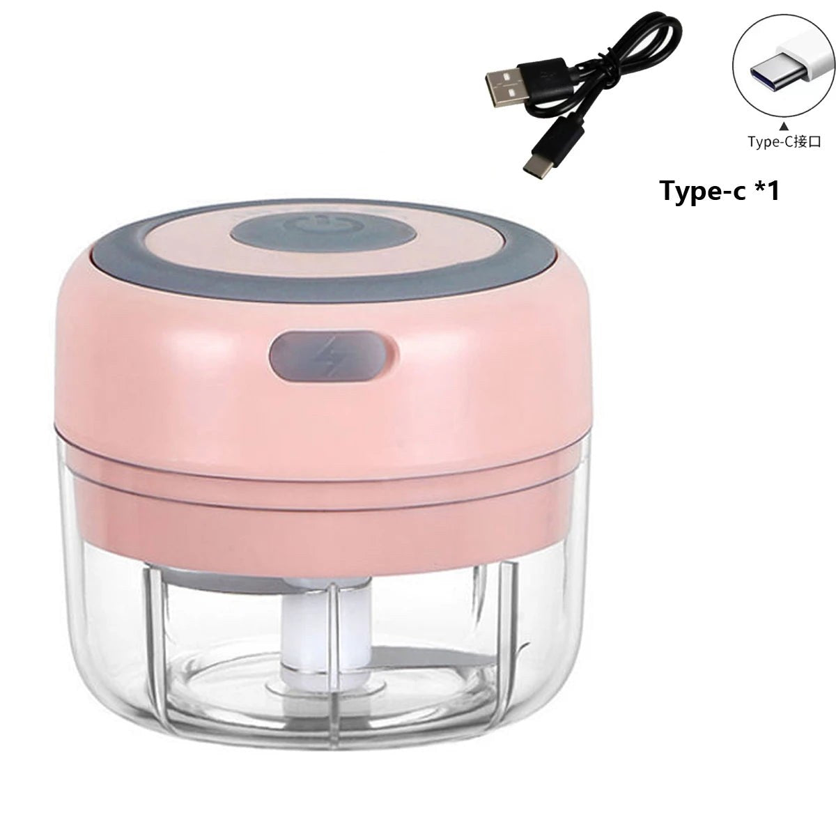 100ml/250ml Electric Mini Garlic Press Chopper - Rechargeable USB Masher with Powerful Lithium Battery, Easy Meat Grinder Get Cuisine Shop