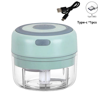 100ml/250ml Electric Mini Garlic Press Chopper - Rechargeable USB Masher with Powerful Lithium Battery, Easy Meat Grinder Get Cuisine Shop
